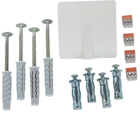 SOMATHERM FOR YOU, Kit d'installation complet pour radiateur électrique - Vis et chevilles pour paroi pleine et creuse, borniers 3 entrées, sortie de câble à encastrer | Fixez facilement votre radiateur aluminium grâce à ce kit complet, conçu pour une installation stable et durable.