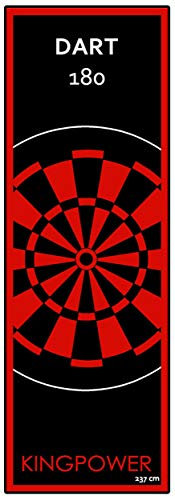 Kingpower Dart Darts Teppich Dartteppich Dartmatte 237x80 cm Steeldart Dartpfeile Dartboard Zubehör Abwurflinie Schutz Gummi Dartscheibe Verschiedene Designs, Design:Design 10