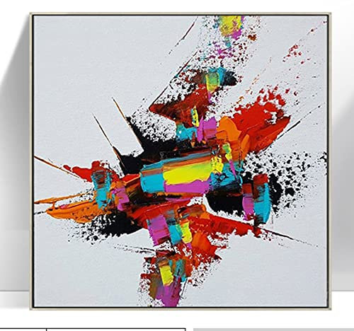 Ölbilder Auf Leinwand Handgemalt, Farbe, Textur, Graffiti-Kunst, Minimalismus, Abstrakt, Modern, Groß, Original, Handbemalt, Messer, Kunstwerke, Gemälde Auf Leinwand, Wandkunst Für Zuhause, Bü