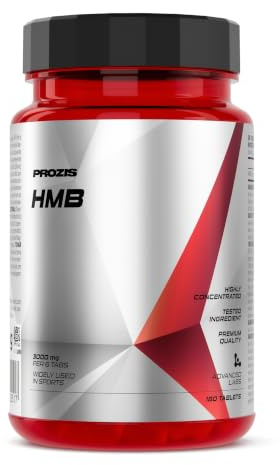 Prozis Hmb 180 capsule- Beta-Idrossi Beta-Metilbutirrato, favorisce aumento massa muscolare