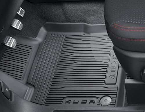 Original Ford Kuga 2020 - Aktuell Allwetterfußmatten in wannenform mit hochstehenden Kanten für vorne, Schwarz
