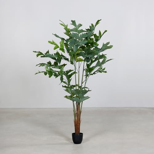 Seidenblumen Roß Fischschwanzpalme DP künstlicher Baum Kunstbaum Kunstpflanze künstliche Pflanzen Caryota (135cm)