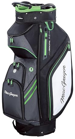 MacGregor Principal - Bolsa para Carrito de Golf de 10 Pulgadas, Parte Superior de 14 vías con separadores y 9 Bolsillos