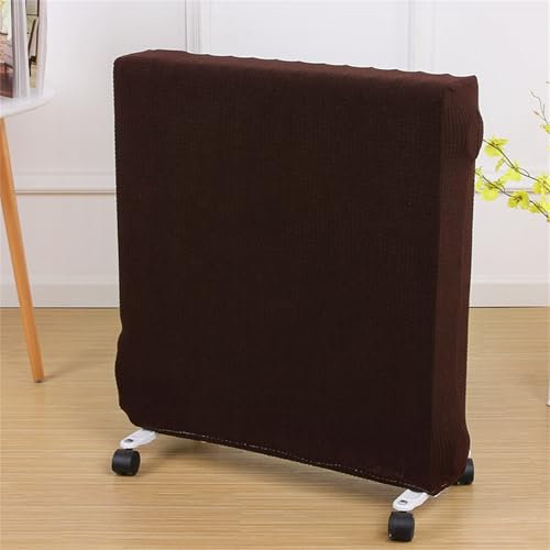 Highdi Fabric Radiator Dust Cover, Elastic Fabric Radiator Cover Heater Accessories for Space Heater, Easy to Install Radiator Cover for Various Sizes (60-90cm,Dark Curry)