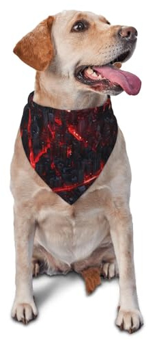 Cyberpunk hundhalsduk, triangelhaklapp, hundnäsduk, söta hundtillbehör, hundhalsdukar