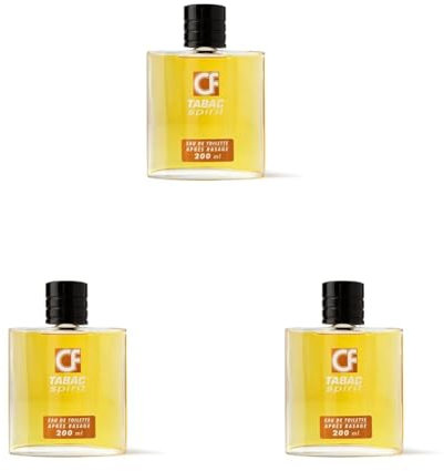 Corine de Farme - Eau de Toilette Après-Rasage Tabac Spirit - 2-en-1 Parfum Homme et Soin Apaisant Hydratant - Fraîcheur, Douceur - Fabriqué en France - 200 ml (Lot de 3)