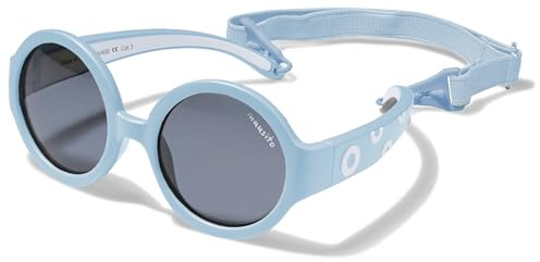 Mausito Occhiali da sole bambino 6-24 mesi I FLESSIBILI Occhiali da sole bambino 100% PROTEZIONE UV I Fascia regolabile e removibile I senza BPA I Migliore nei test I Design europeo per bambini