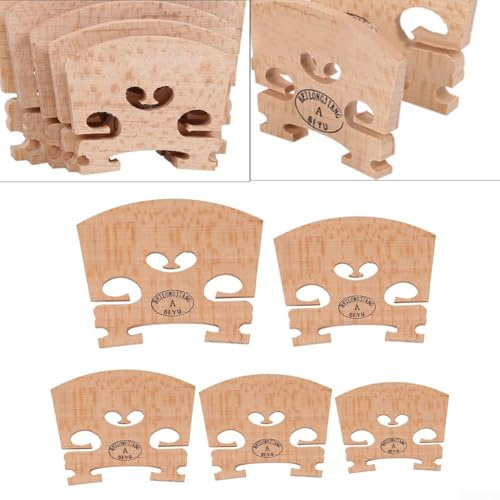 Set mit 10 professionellen Violinenbrücken aus Holz, verbessern Sie Ihr musikalisches Erlebnis mit zuverlässigem Zubehör (4/4)