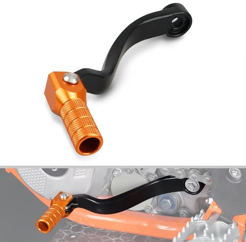 NICECNC Leva del cambio arancione Billet Compatible with 125 SX/EXC 2001-15,150 SX/XC 2009-15,200 EXC 2001-16,200 XC/XCW 2006-15,250 EXCF/XCFW 2009-11,250 SX/EXC/XCW 2017-19, vedi montaggio