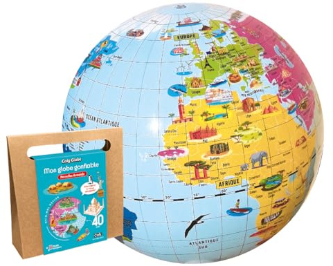 CalyGlobe – Mi globo inflable Maravillas del Mundo – francés – ref. 008KF