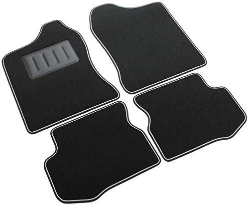 Il Tappeto Auto El Alfombra Coche, sprint04400, Alfombrillas Moqueta Negra Antideslizante, Bordo Bicolor, salvatacco Reforzado (Goma, Jimny.