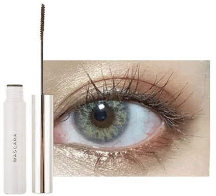 GL-Turelifes Mascara 12 färger färgglad fiber - lång, tjocka och långa fransar, vattentät och anti-skavande ögonmakeup (#03 mörkbrun)