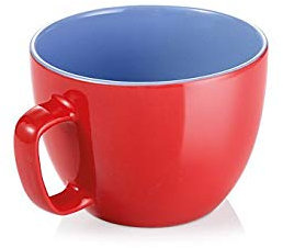 Tazza Extra Jumbo 860 ml Crema Shine, Rosso