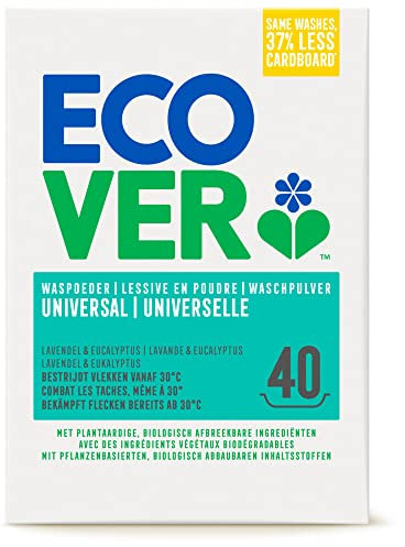 4x Ecover Waschpulver Universal 3 kg - Multipack