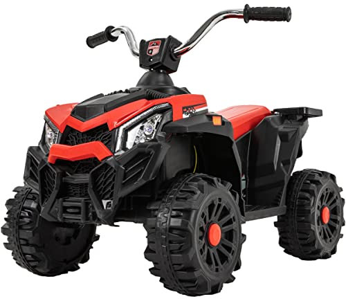 Actionbikes Motors Quad Bumblequad Voiture électrique pour Enfants - Moteur de 18 Watts - Batterie de 6 Volts 4 Ah - Frein Automatique - Phares LED - Connexion USB et AUX