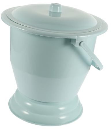 STOBOK Chamber Pot Commode Bucket with Lid Bedside Commode Replacement Pail Urine Pots Portable Toilet Potty Urinal Bucket for Seniors Kids