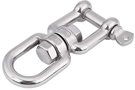 Anneau Pivotant Robuste Dispositif de Manille de Roulement à Bague Pivotante en Acier Inoxydable 304(8mm)