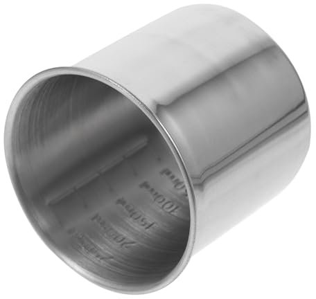Cabilock 5 Piezas Vaso Medidor De Acero Inoxidable Ml Contenedor Duradero Vaso Medidor De Liquidos Contenedores Para Comida Contenedores De Comida Taza De Arroz Todopoderoso Metal