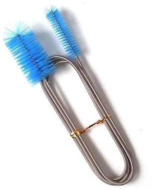 Inovey Reinigungsbürste aus Edelstahl, flexibel, doppelseitig, Schlauch, Aquarium, Aquarium, Aquarium, Filterpumpe, Schlauch, Abflussrohr, Reinigungsbürsten, 2 Stück