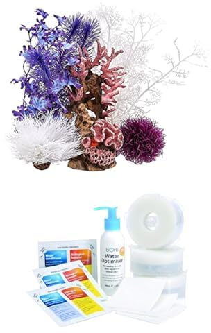 biOrb 48444 Decor Set 30L Pink Ocean + Oase Service Kit 3 mit Wasseroptimierer