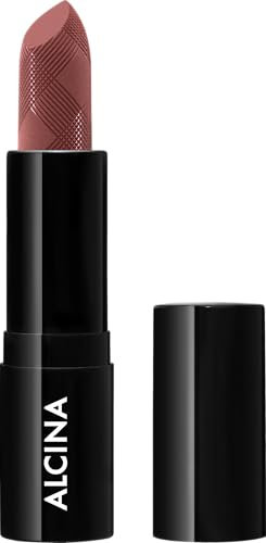ALCINA Lipstick vintage rose - Lippenstift mit edler Prägung - intensive, hochpigmentierte Farbe - kein Absetzen in Lippenfältchen - langanhaltend Glanz - rosé - Satin-Finish