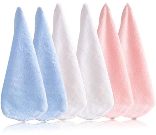 6 x babybadhanddukar, liten kvadrat, supermjuk absorberande handduk för nyfödda, 25 x 25 cm