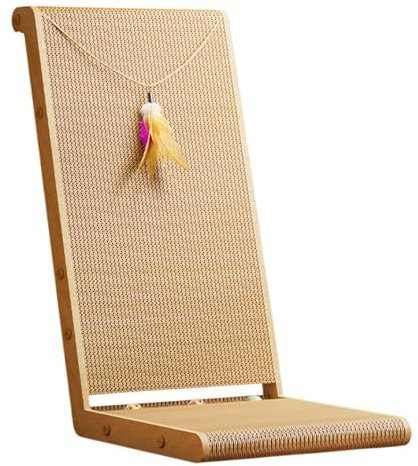 MagiDeal Rascador en Forma de L para Gatos, Accesorio de Juego, Cartón Corrugado, L