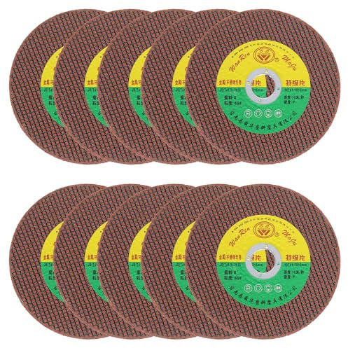 QUARKZMAN 10pcs Meules À Tronçonner 4-1/5 x 1/20 x 5/8 Ultra Minces Meules À Tronçonner Disques De Coupe Pour Outil Rotatif Disques De Coupe Métallique Générale Pour, Rouge