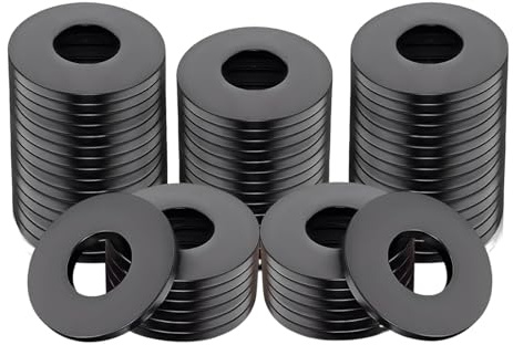 HOPEYMY26 50 Piezas M4 Arandelas Acero Inoxidable Arandelas Metalicas Arandela Carter Aceite Bisagras Puertas Juego de Metálicas, Aptas para Tornillos, Tuercas y Varillas Roscadas