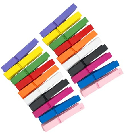 Artibetter 50pezzi Mollette Colorate in Legno Clip per Foto e Artigianato Piccole e Portatili Adatte per Quadri e Lavoretti