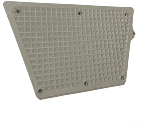 Oniissy Außenbordmotorhalterung für Kanu, Schlauchboot für Motorspiegel, 320 x 210 mm, robuster Kunststoff, Schwarz/Grau, kompatibel mit Angelbooten (grau)