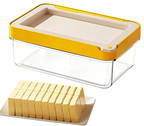 Cortador De Mantequilla Con Contenedor - Estuche Hermético con Tapa | Caja De Almacenamiento Para Mantequilla,Para Refrigerador, , Hotel, Cocina, Camping, Hogar, Mostrador Y Servicio