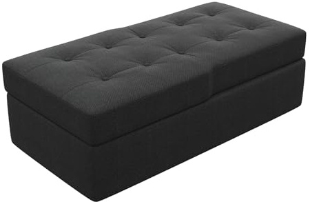 Devoko Chaise Longue avec Rangement pour Canapé, Gris