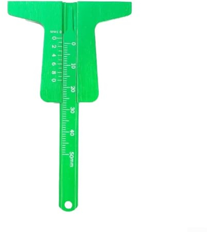 Misuratore di profondità del battistrada compatto e leggero con struttura in acciaio inossidabile e sonda resistente per misurare la profondità del battistrada su vari pneumatici di veicoli (argento)