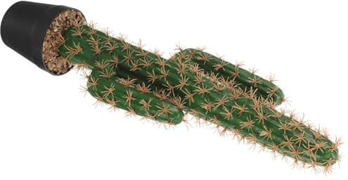 DOITOOL Piante di Cactus Artificiali in Vaso, Grandi Cactus Finti Decorativi per Ufficio e Casa, Bonsai Succulento Simulato Salvaspazio per Ambienti Interni e Arredamento Casa