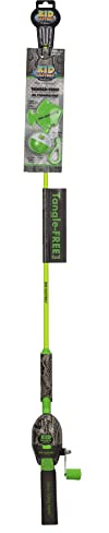 Kid Casters: Snake Tangle-Free Fishing Combo|Spincast Reel & Practice Casting Plug | 34 Tangle-Free Combo|Inline Rod w/EZ Thread Line System (Pre-spooled w/a 6-lb Fishing line) 1.5 Fishing Bobber