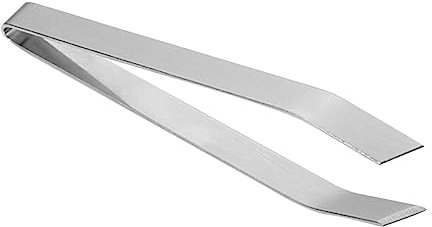OUNONA Fish Bone Tweezers Stainless Steel Flat Tweezer Precision Fish Bone Clip Kitchen Tool and Scales Cooking Helper