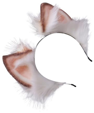 FRCOLOR Cappello Con Orecchie Da Coniglio Peloso Fascia Per in Peluche Con Copricapo Con Orecchie Da Animale Per Adulti