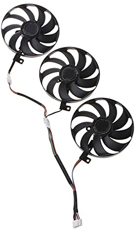 LUJIAXI Ventilador VGA silencioso de 88 mm T129215SU de 7 pines para GTX1080Ti R9 390X/39012V 0.5A USB Powered VGA tarjeta gráfica de refrigeración