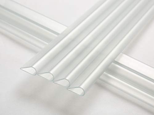 Naimorui 30 Stück Befestigungsclips Klemmschienen für PVC Sichtschutzfolie Sichtschutzstreifen Windschutz für Garten und Zaun - Befestigungsclips - 30 Stück/Pack, Transparent