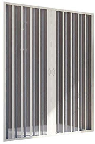 Forte BXF134001 Cabina de Ducha plegable de 1 Lado, Apertura Central – Reducible 170 – 150 cm, Color Blanco, 170 CM