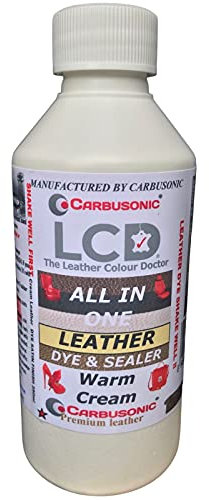 Leather dye Cream for Sofas, Chairs, Shoes, Handbags, Car Seats, Jackets, dye colourant kit, Hard Wearing Scuff & Scratch Resistant. for Leather Vinyl Built in Sealer Restores Faded Items