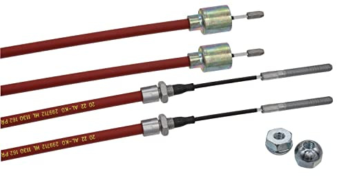 2X Original Alko Bremsseil Longlife Glocke inklusive 2X Kugelmutter M8 Hüllenlänge: 1020 mm Gesamtlänge: 1230 mm Bremse 299.711 299711