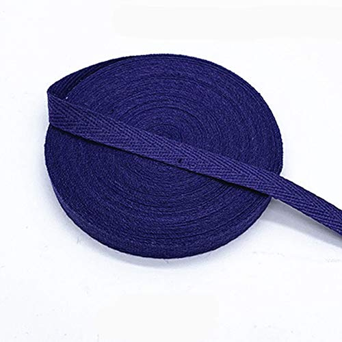 Egurs Baumwoll Gurtband 45m x 10mm Bunt Weiches Twillband zum Nähen | Robustes Gewebeband mit weicher Oberfläche, flexibel einsetzbar für DIY, Basteln, Kleidung, Taschen und Dekoration