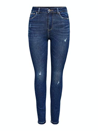ONLY Womens Dark Blue Denim Jeans Stretch