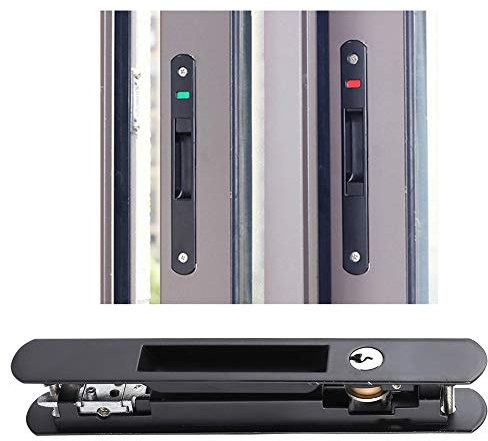 Serratura per porta, serratura a gancio per finestra per porta scorrevole Serratura a serratura singola per porta mobile moderna per casa