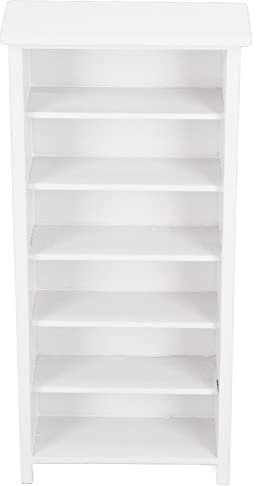 Puppenhaus Bücherregal, Maßstab 1:12 Puppenhaus Holz Regal Schrank Miniatur Möbel Holz Bücherregal Puppenhaus Dekoration Möbel Zubehör(weißes Bücherregal) Toysandgames Toysandgames Puppenzubehör
