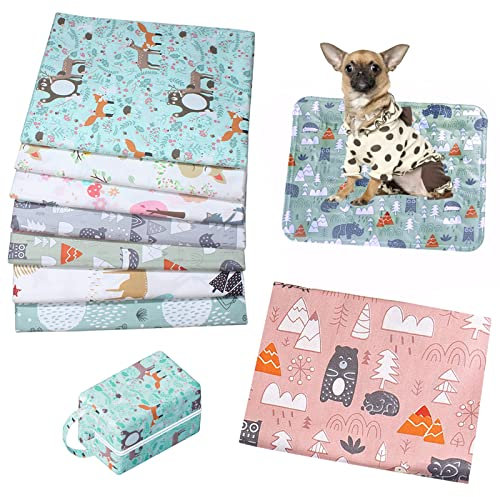ALFFREUDE Lot de 8 tissus 100 % coton imprimé dessin animé pour couture, loisirs créatifs, 50 x 40 cm, multicolore