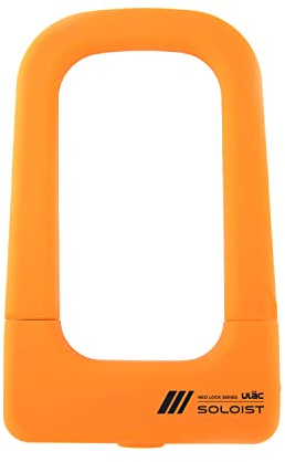 Fahrradschloss U Antidiebstahl - Hohe Sicherheit mit 3 Schlüsseln Bügellegierung 14 mm Ultraleicht für Fahrrad, Motorrad, Elektroroller und E Roller Schloss (Orange)