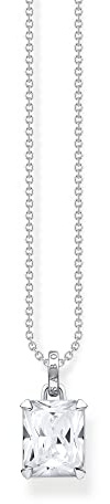 THOMAS SABO Kette weißer Stein 925 Sterlingsilber